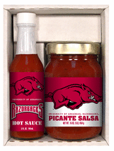 Arkansas Razorbacks NCAA Snack Pack Gift Box Set of 2