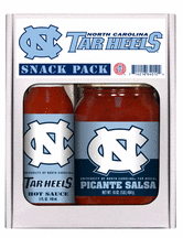 North Carolina Tarheels NCAA Snack Pack Gift Box (Set of 2) 