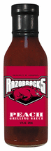 12 oz. Arkansas Razorbacks Peach Grilling Sauce - Set of 3 Jars