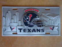 Houston Texans Official License Plate Cover