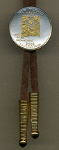 New Mexico Two Tone Statehood Quarter Bolo Tie