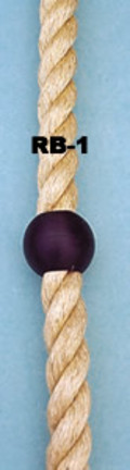 Rubber Ball Stop for use with Climbing Ropes