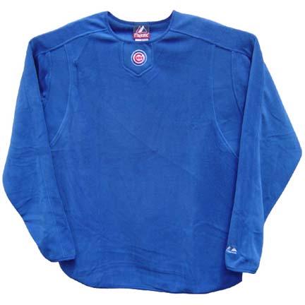Chicago Cubs MLB Authentic Collection Tech Fleece Pullover (Royal) by Majestic Athletic
