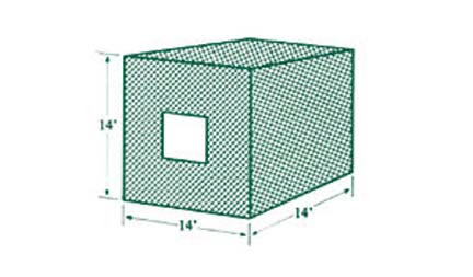 #2100 Knotted Nylon Net for Space Saver with Portal Batting Cage
