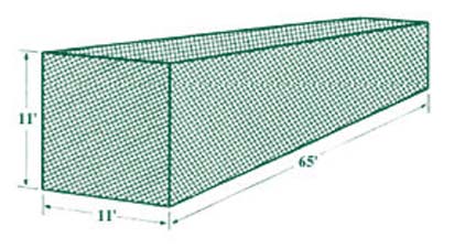 #1500 Knotted Nylon Net for the Backyard Net Batting Cage
