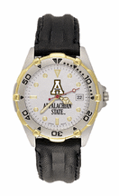 Appalachian State Mountaineers Mens All Star Watch with Leather Band from Hana Time