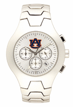 Auburn Tigers NCAA Men's Hall of Fame Watch with Stainless Steel Bracelet