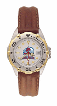 Colorado Avalanche NHL All Star Watch with Leather Band - Women's from LogoArt