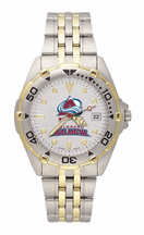 18k Gold Jewelry - Washington Capitals NHL AllStar Watch With Stainless Steel Band - Men's From LogoArt