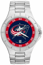 Columbus Blue Jackets NHL Men's Pro II Watch with Stainless Steel Bracelet