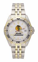 Chicago Blackhawks NHL All Star Watch with Stainless Steel Band - Men's from LogoArt