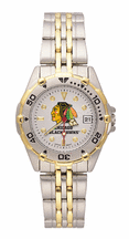 Chicago Blackhawks NHL All Star Watch with Stainless Steel Band - Women's from LogoArt