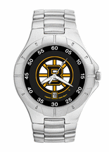 Boston Bruins NHL Men's Pro II Watch with Stainless Steel Bracelet