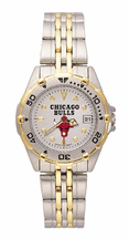 Chicago Bulls NBA Women's All Star Watch with Stainless Steel Bracelet