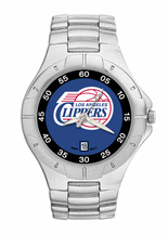 Los Angeles Clippers NBA Men's Pro II Watch with Stainless Steel Bracelet
