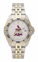 St. Louis Cardinals MLB All Star Watch with Stainless Steel Band - Men's from LogoArt