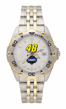 Jimmie Johnson 48 NASCAR Mens All Star Watch with Stainless Steel Strap
