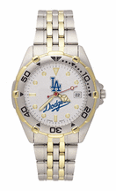 Los Angeles Dodgers MLB All Star<SMALL><SUP>TM</SUP></SMALL> Watch with Stainless Steel Band Men's