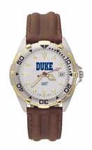 Duke Blue Devils Duke All Star Watch with Leather Band Mens