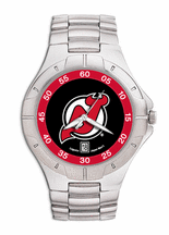 New Jersey Devils NHL Men's Pro II Watch with Stainless Steel Bracelet