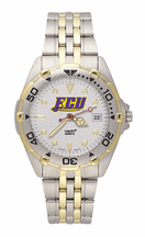 East Carolina Pirates "ECU with Sword" All Star Watch with Stainless Steel Band - Mens