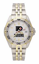 Philadelphia Flyers NHL All Star Watch with Stainless Steel Band - Men's from LogoArt