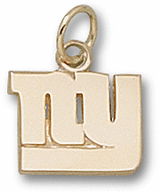 New York Giants ‘NY’ 3/8′ Charm - 14KT Gold Jewelry Picture