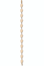 San Francisco Giants SF 3/8 7 1/4 Bracelet -14KT Gold Jewelry