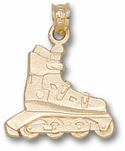 Earring Jewelry Boxes - In-Line Skate 5/8 Pendant - Sterling Silver Jewelry