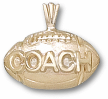 Princess Diamond Engagement Rings - Coach Football Pendant - Sterling Silver Jewelry