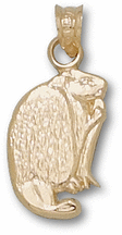 "Beaver" Pendant - 14KT Gold Jewelry