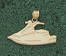 "Jet Ski" Pendant - 14KT Gold Jewelry
