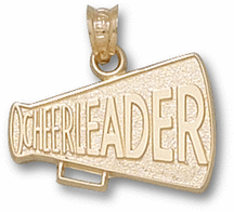 'Cheerleader Megaphone Pendant - 14KT Gold Jewelry