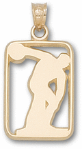 Sapphire Rings - Discus Thrower Silhouette Pendant - Sterling Silver Jewelry