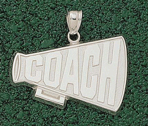 Giant 1 12 W x 1 H Coach Megaphone Pendant 14KT Gold Jewelry