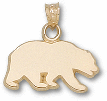 Walking Bear Pendant 14KT Gold Jewelry