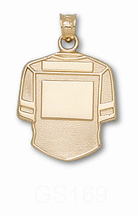 Football Jersey (Back Only) 3/4 Pendant - 14KT Gold Jewelry