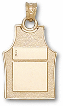 2 Sided Basketball Jersey 34 Pendant 14KT Gold Jewelry