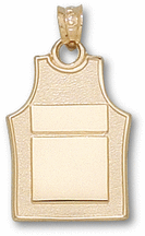 Basketball Jersey Back Only 34 Pendant 14KT Gold Jewelry