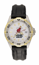 Miami Heat NBA Mens All Star Watch with Leather Band