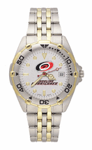 Carolina Hurricanes NHL All Star Watch with Stainless Steel Band - Men's from LogoArt