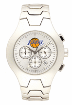 Los Angeles Lakers NBA Men's Hall of Fame Watch with Stainless Steel Bracelet