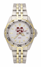 Mississippi State Bulldogs M State All Star Watch with Stainless Steel Band Mens
