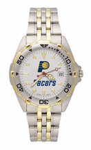 Indiana Pacers NBA Men's All Star Watch with Stainless Steel Bracelet