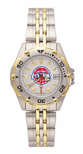 Detroit Pistons NBA Women's All Star Watch with Stainless Steel Bracelet