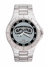 San Antonio Spurs NBA Men's Pro II Watch with Stainless Steel Bracelet