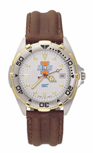Illinois Fighting Illini I with Illinois All Star Watch with Leather Band Mens
