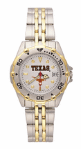 Texas Longhorns Texas All Star Watch with Stainless Steel Band - Women's