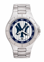 New York Yankees MLB Men's Pro II Watch with Stainless Steel Bracelet