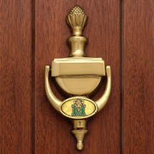 Marshall Thundering Herd Brass Door Knocker